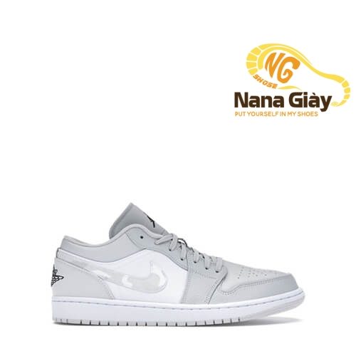 Nike Air Jordan 1 Low White Camo Nana Giay