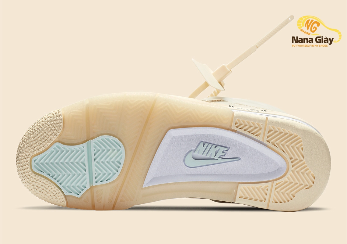Nike Air Jordan 4 Retro Off-White Sail Like Auth